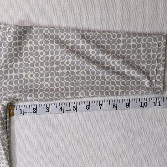 NEW Max Studio Dress Womens Small Knee Length 3/4 Sleeve Gray Geometric Print - Picture 7 of 12